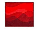 Grund Bidet-Vorleger , Rot , Textil , Wellen , rechteckig , 55x65 cm , Oeko-Tex® Standard 100, Made in Europe , rutschfest , Heimtextilien, Badtextilien, Badematten