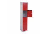 Schließfach Preston T163, Schließfachschrank Wertfachschrank Spind, Metall 180x38x45cm ~ rot