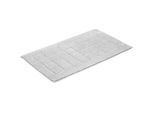 Vossen Badematte , Hellgrau , Textil , Uni , rechteckig , 67x120 cm , Heimtextilien, Badtextilien, Badematten