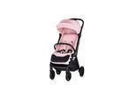 Chipolino Kinderwagen Diamond klappbar, Korb, PU-Rollen, Sonnendach, Beinstütze rosa