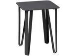 Xora Beistelltisch , Schwarz , Metall , quadratisch , Haarnadel , 40x50x40 cm , gastro- und objekttauglich, einfacher Aufbau , Wohnzimmer, Wohnzimmertische, Beistelltische, Beistelltische Metall
