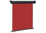 vidaXL Balkon-Seitenmarkise 145x250 cm Rot