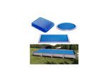 OK-Living Eckige Solarfolie Pool blau, Solarabdeckplane 800x400 cm