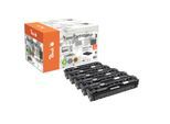 Peach HP 216 A 5 Toner (2*bk, c/m/y) ersetzt HP No. 216A, W2410A*2, W2411A, W2412A, W2413A für z.B. HP Color LaserJet Pro MFP M 183 fw (wiederaufbereitet)