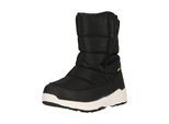 Stiefel ZIGZAG "Knuwa", Mädchen, Gr. 33, schwarz, Kunstfaser, Lederimitat, Schuhe Stiefel, mit wärmenden und wasserdichten Eigenschaften