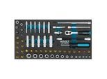HAZET Steckschlüssel-Satz 163-490/60 Vierkant hohl 6,3 mm (1/4 Zoll) Außen TORX Profil, Außen-Sechskant-Tractionsprofil, Innen TORX Profil, Innen-Sechskant Profil, Kreuzschlitz Profil PH, Pozidriv Profil PZ, Sc