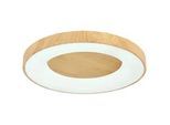 LED-Deckenleuchte Luzia in Weiss/Eichefarben Deckenlampe