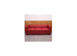 3er Sofa Lille, Kunstleder ~ rot