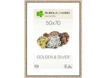 Bilderrahmen , Silberfarben , Holz , rechteckig , 50x70 cm , Bilder & Rahmen, Bilderrahmen, Bilderrahmen & Fotorahmen