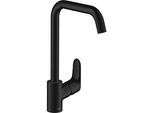 hansgrohe Focus M41-260 Küchenarmatur 1jet 31820670 mattschwarz, 3-stufig schwenkbarer Auslauf