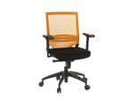 hjh OFFICE Profi Bürostuhl PORTO BASE Stoff / Netzstoff mit Armlehnen (höhenverstellbar)