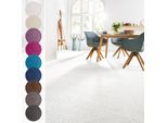 Teppichboden ANDIAMO "Sophie, Frisee-Velours, Made in Netherlands", weiß, B:500cm H:4,5mm L:800cm, Kunstfaser, Teppiche, Uni Farben, Breite 400 cm oder 500 cm, strapazierfähig & pflegeleicht