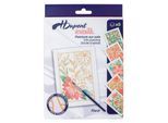 Seidenmalerei Karten-Set "Floral", 5 Stück