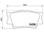 BREMBO Bremsensatz-Vorn und hinten Bremsensatz, Scheibenbremse vorne rechts links innenbelüftet 281mm für LEXUS PONTIAC TOYOTA (FAW) (GAC) 4,35E+45 44