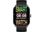 Smartwatch SMARTY 2.0 "Smarty 2.0", schwarz (schwarz, blau), Smartwatches