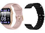 Smartwatch SMARTY 2.0, gold (rosa), Smartwatches, Armbanduhr, Damenuhr, Herrenuhr, Android5.0+, Apple iOS 9.0+