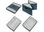 Leitz Stoff-Aufbewahrungsbox mit Deckel, mittel, faltbar, 2er-Pack, 285 x 380 x 203 mm, samtgrau