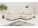 Mr. Couch Ecksofa »Helena L-Form, bis 140 kg belastbar«, mit Taschenfederkern, wahlweise mit Bettfunktion