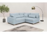 Mr. Couch Ecksofa »Helena L-Form, bis 140 kg belastbar«, mit Taschenfederkern, wahlweise mit Bettfunktion