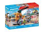 Playmobil® Spielbausteine »Action Heroes Baustellen-LKW mit Kran 71750«, (55 St.)