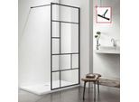 welltime Walk-in-Dusche »Tetra«, Inklusive verstellbarem Wandarm