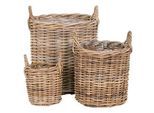Korbset Sema Baskets Braun, 3er Set