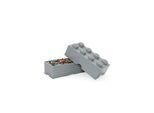 LEGO Aufbewahrungsstein, 8 Noppen, grau