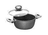 Stoneline Kochtopf , Anthrazit , Metall , 2,3 l , Kochgeschirr, Töpfe, Kochtöpfe