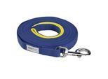 AniOne Schleppleine flach mit Schlaufe blau 15 m