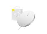 Baseus Magnetic Wireless Charger Simple Mini3 15W (Silver)