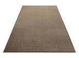 Teppich WECON HOME "Tim", braun (braun,beige,meliert), B:200cm H:12mm L:300cm, Polyester, Teppiche, Teppich, einfarbig, meliert, modern, pflegeleicht, Wohnzimmer, Schlafzimmer
