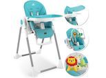 KIDIZ® 3in1 Hochstuhl Kinderhochstuhl inkl. Spielbügel , Babyliege , Kombihochstuhl Babyhochsitz ,7 höhenverstellbar Verstellbare Rückenlehne , mitwachsend ab 0 Monate bis 6 Jahre Babystuhl