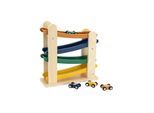 Trixie Baby Wooden Car Track with 4 Cars
