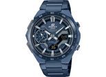 Smartwatch CASIO EDIFICE, blau, Smartwatches, Armbanduhr, Quarzuhr, Herrenuhr, Edelstahlarmband, Bluetooth