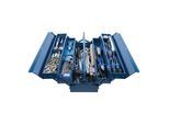 BGS Technic Metall-Werkzeugkoffer inkl. Werkzeug-Sortiment 137 teilig aus Stahlblech für Werkstatt und Haushalt mit einem Werkzeug-Sortiment und Tragegriff, 3306)