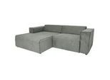 P & B Ecksofa , Hellblau , Textil , Ottomane links, L-Form , 234x161 cm , Wohnzimmer, Sofas & Couches, Wohnlandschaften, Ecksofas