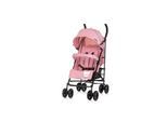 Chipolino Kinderwagen Milano Buggy bis 22 kg, Rückenlehne verstellbar, faltbar rosa