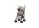 Chipolino Kinderwagen Milano Buggy bis 22 kg, Rückenlehne verstellbar, faltbar hellgrau