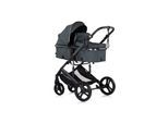 Chipolino Kinderwagen 3 in 1 Amore Babyschale Adapter Wickeltasche Fußabdeckung tuerkis