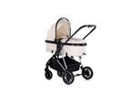 Chipolino Kinderwagen Aura 3 in 1, Autositz, Babywanne, Wickeltasche, bis 22 kg creme