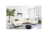 P & B Wohnlandschaft , Beige , Textil , massiv , Füllung: Schaumstoffflocken,Schaumstoffflocken,Schaumstoffflocken , Ottomane rechts, U-Form , 300x200 cm , Made in Eu , Liegefunktion , Wohnzimmer, Sofas & Couches, Wohnlandschaften, Wohnlandschaften in U-Form