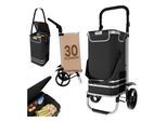 24MOVE® Einkaufstrolley VEHLO 3in1 Trolley faltbarer Einkaufswagen mit Kühlfach, schwarz