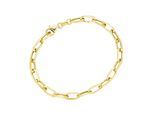 Armband SMART JEWEL "Glieder oval, Silber 925", gold, Armbänder, Damen, 19cm, Silber 925 (Sterlingsilber), Armband