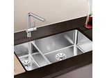 Blanco Andano 500/180-u Spüle 522989 74,5x44cm, Edelstahl Seidenglanz, rechts, für Unterbau