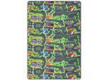 Primaflor-Ideen in Textil Kinderteppich »CITY, Made in Belgium«, rechteckig, 5 mm Höhe, Strassen-Spiel-Teppich,...