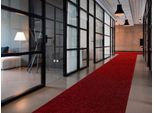 Läufer "Schmutzfangläufer PICOLLO, Made in Belgium", rot, B:100cm H:8mm L:1.800cm, Polypropylen (PP), PRIMAFLOR-IDEEN IN TEXTIL, Teppiche, Läufer, Schmutzfangmatte, meliert, strapazierfähig, rutschhemmend