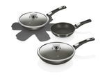 Genius Pfannen-Set »Set 20 cm/24 cm/28 cm«, Edelstahl