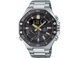 Smartwatch CASIO EDIFICE, silber (edelstahlfarben), Smartwatches, Armbanduhr, Herrenuhr, Edelstahlarmband, Bluetooth,bis 10 bar wasserd.