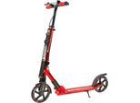 Cityroller BEST SPORTING "City-Scooter schwarz rot", schwarz (schwarz, rot), Roller