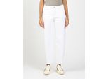 5-Pocket-Hose GANG "GANG Hosen Loose Fit 94IDA", Damen, Gr. 32, Einheitsgröße, weiß, Stoff, 93% Baumwolle, 2% Elasthan, 5% Polyester, Hosen 5-Pocket-Hose